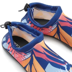 Mokassins & Slippers|LASCANA Badeschuh blau-orange