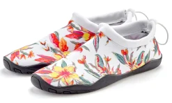 Mokassins & Slippers|LASCANA Badeschuh weißblume