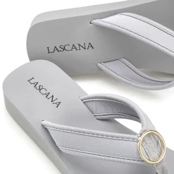 Zehentrenner|LASCANA Badezehentrenner grau
