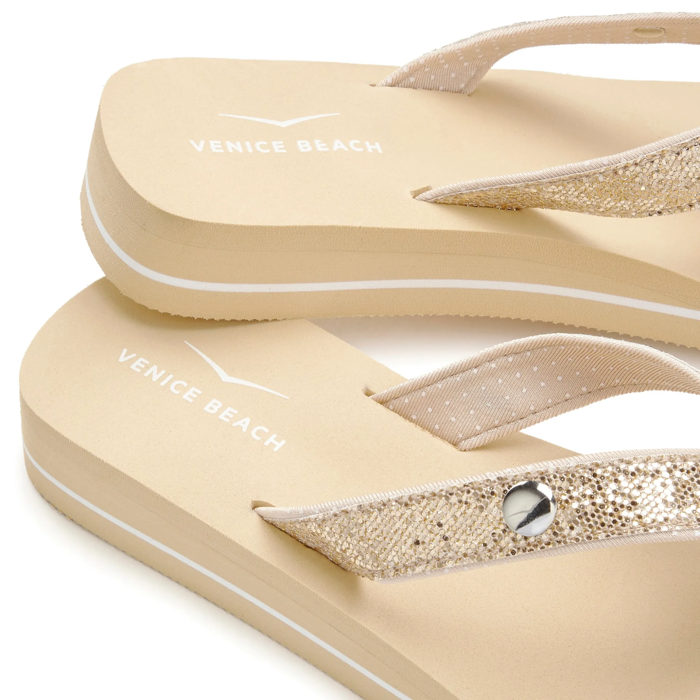 Zehentrenner|Venice Beach Badezehentrenner goldfarben