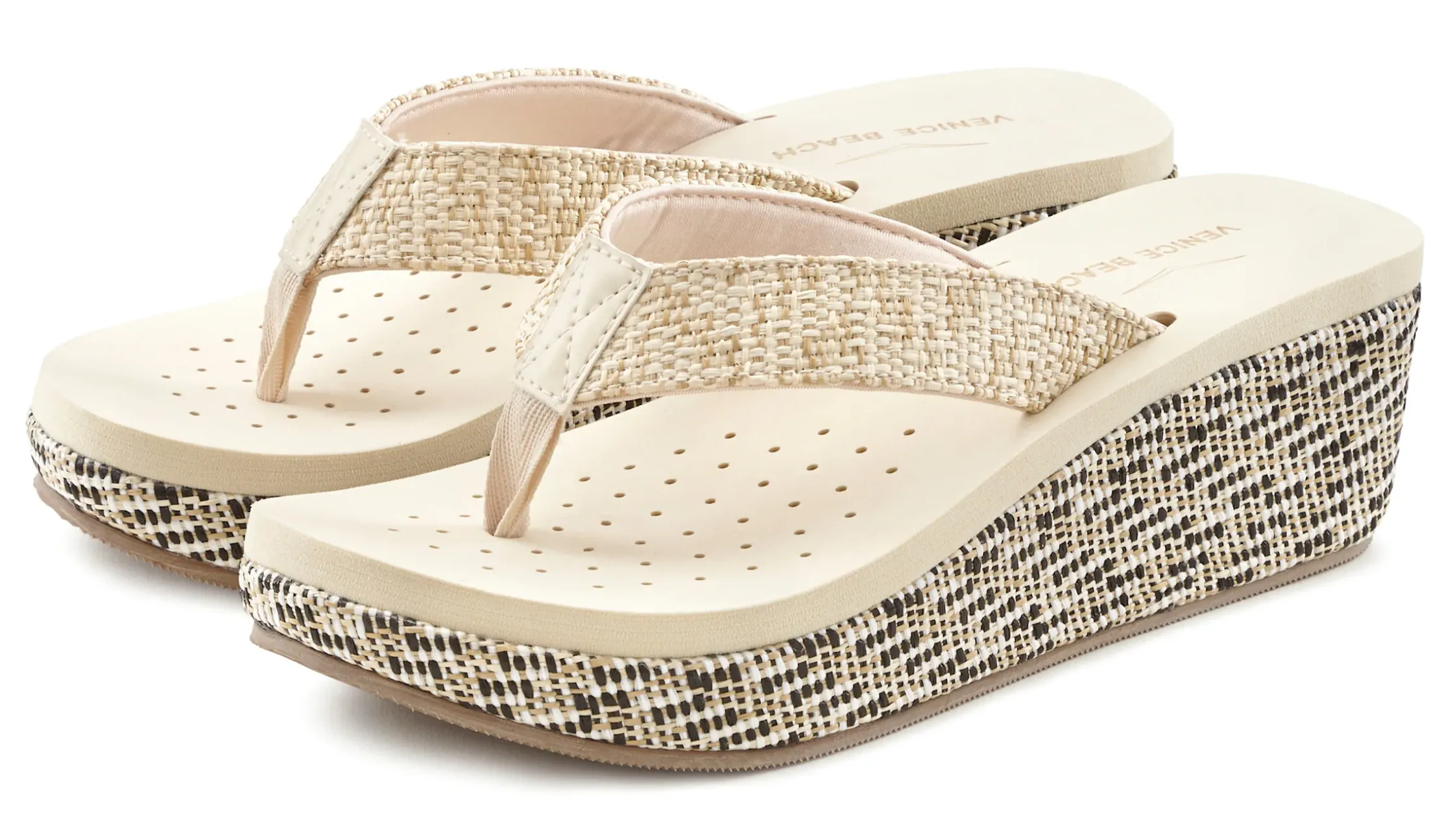 Zehentrenner|Venice Beach Badezehentrenner beige