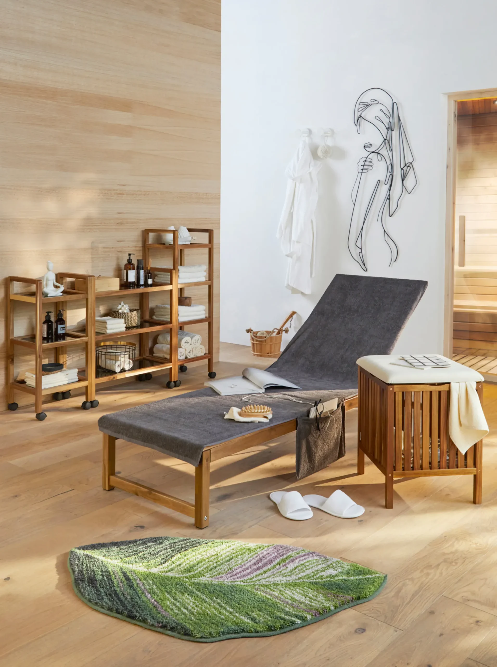 Regale|Badmöbel|heine home Badregal braun-schwarz