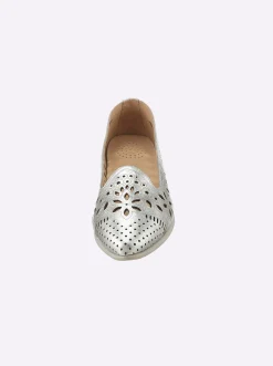 Ballerinas|Andrea Conti Ballerina silberfarben