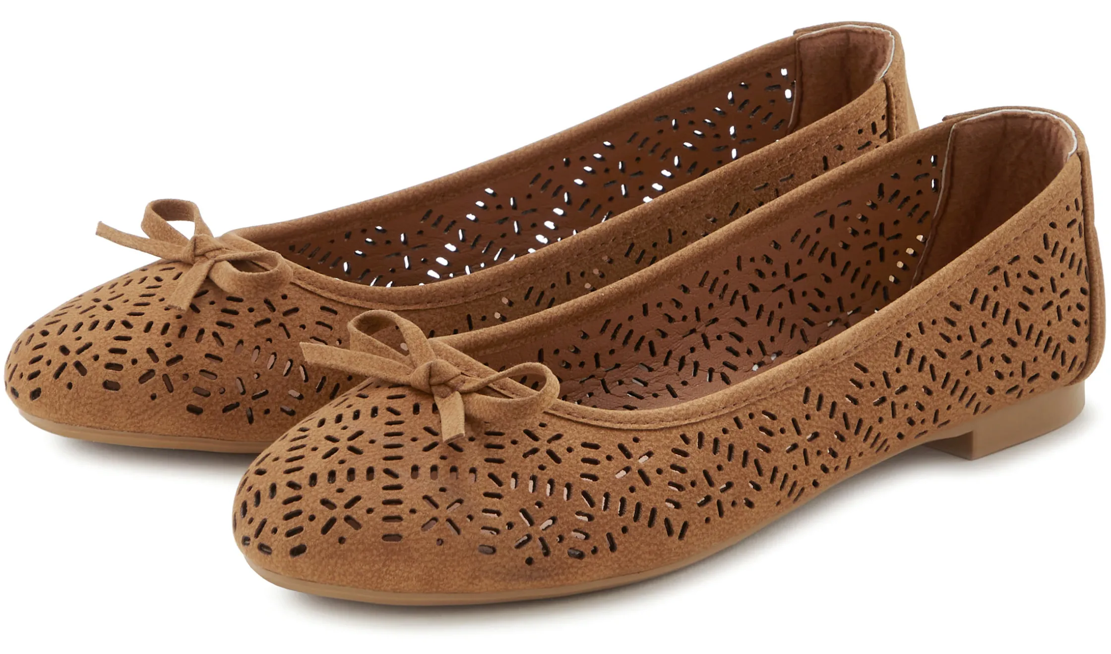 Ballerinas|LASCANA Ballerina camelfarben