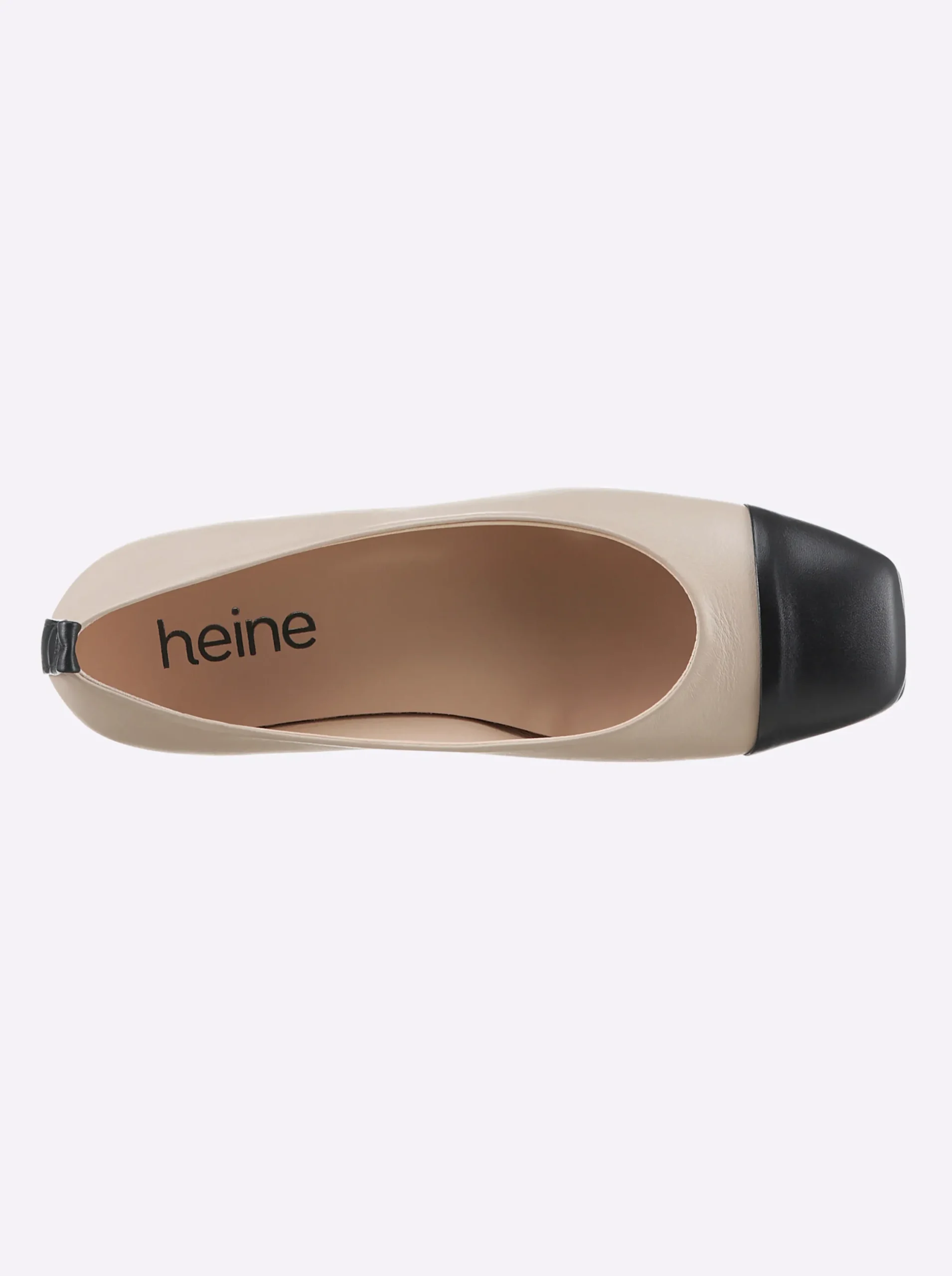 Ballerinas|heine Ballerina sand-schwarz