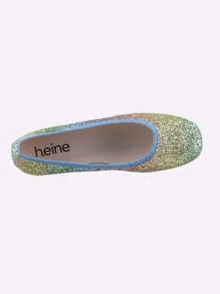 Ballerinas|heine Ballerina bunt-metallic