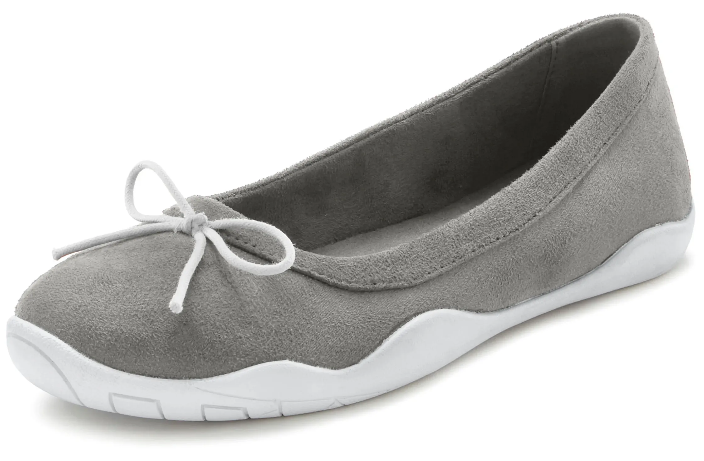 Ballerinas|LASCANA Ballerina hellgrau
