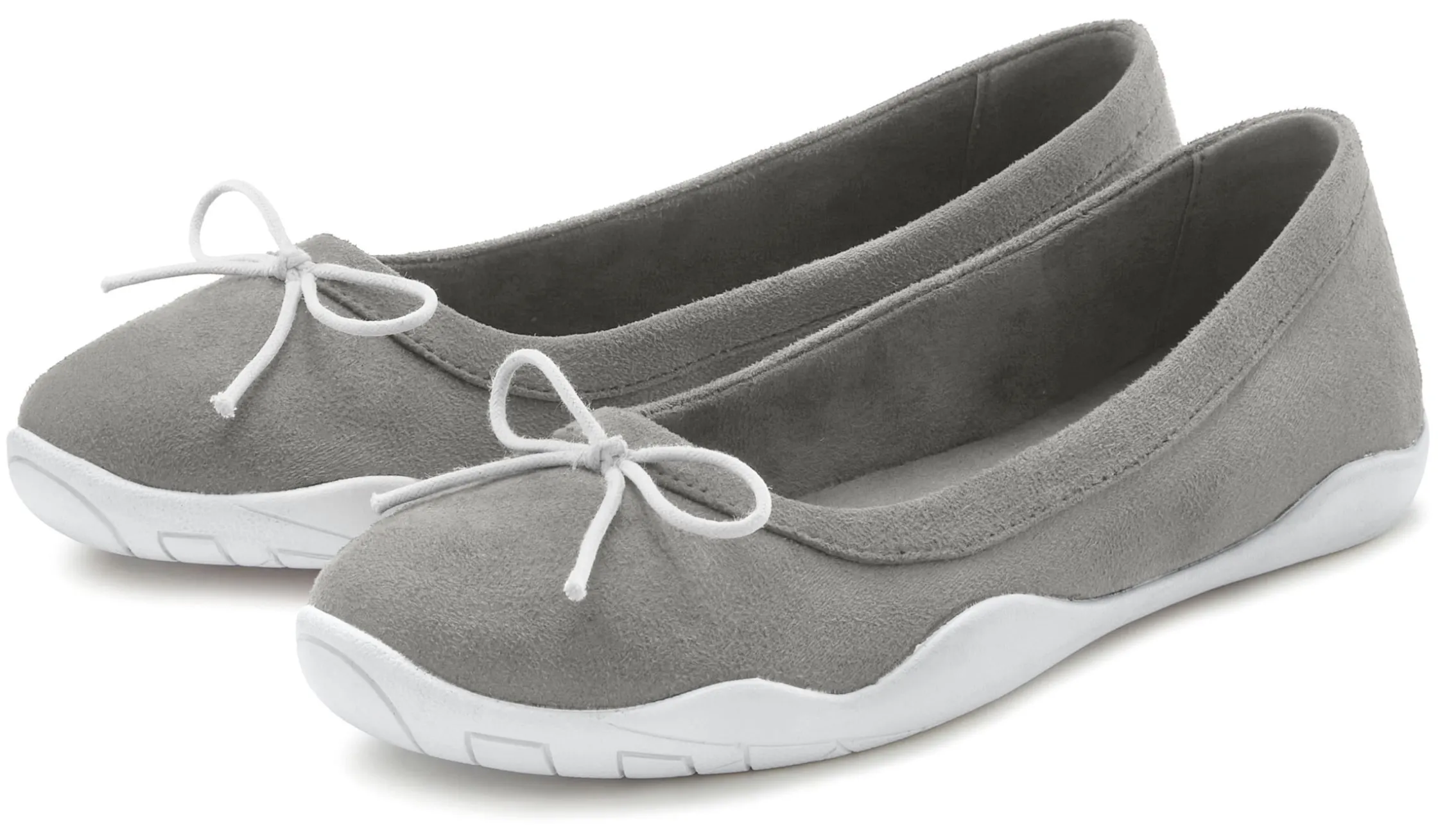 Ballerinas|LASCANA Ballerina hellgrau
