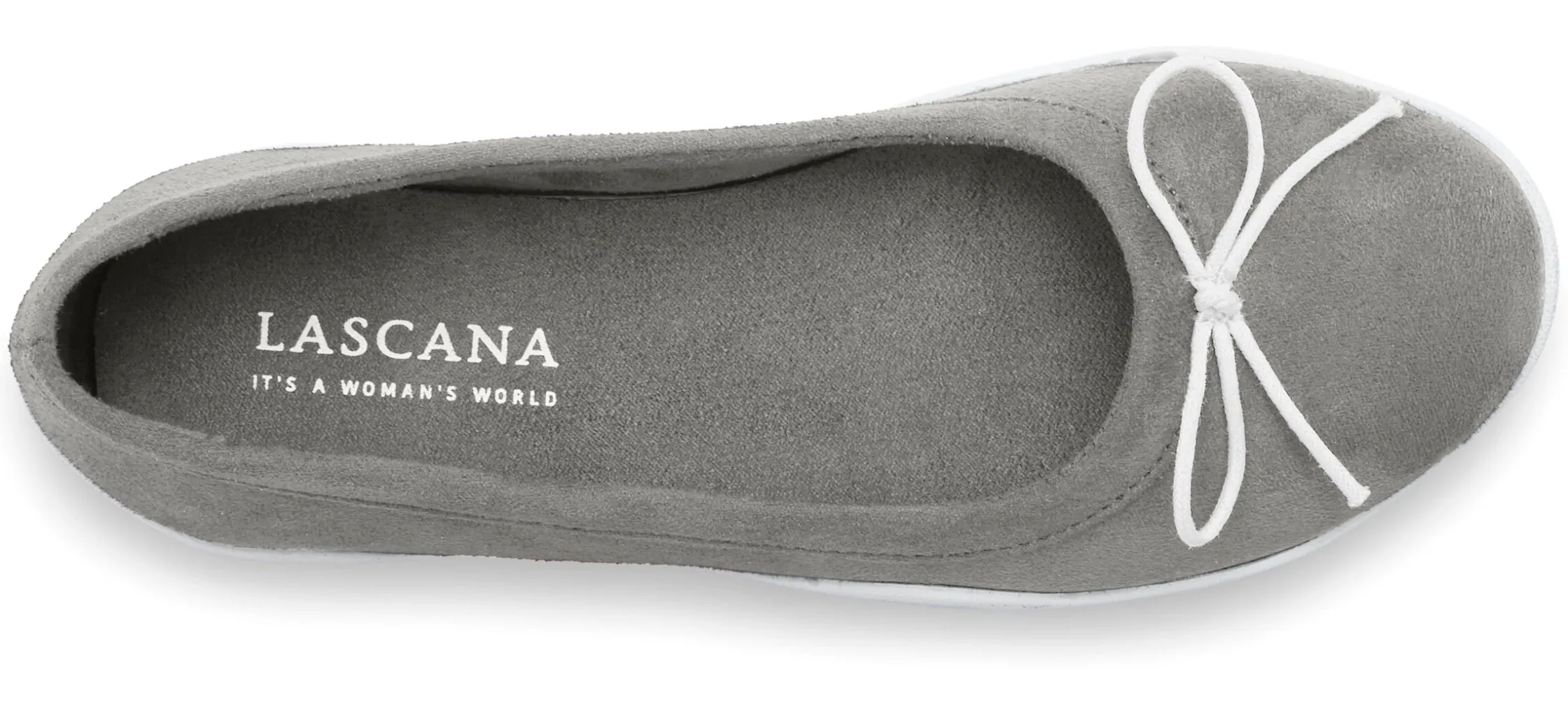 Ballerinas|LASCANA Ballerina hellgrau