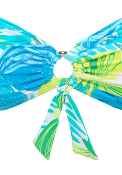 Bikinis|Sunseeker Bandeau-Bikini-Top blau-grün