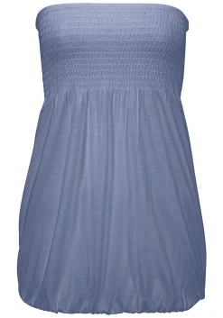 Strandmode|Shirts|LASCANA Bandeautop rauchblau