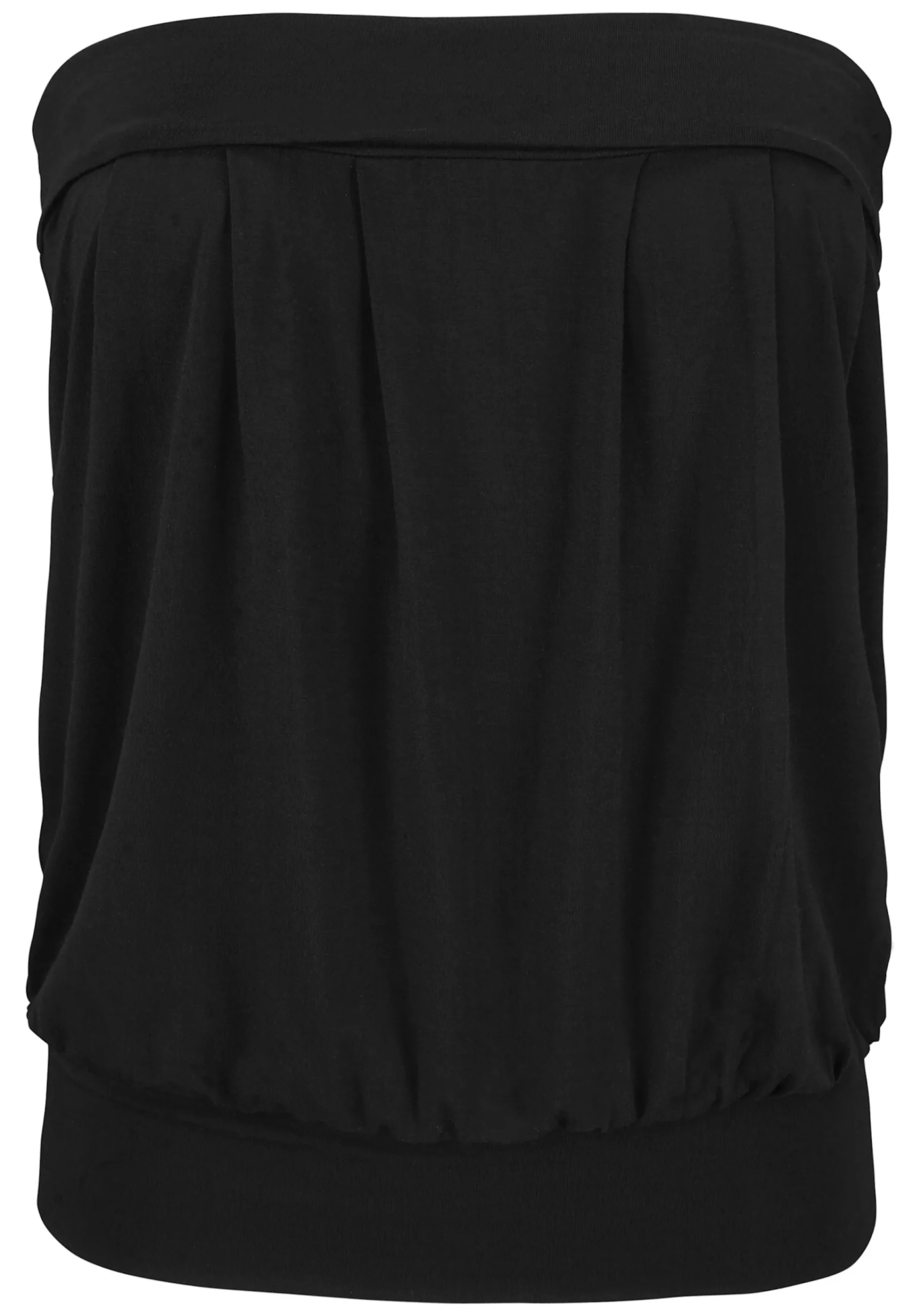 Strandmode|Shirts|LASCANA Bandeautop schwarz