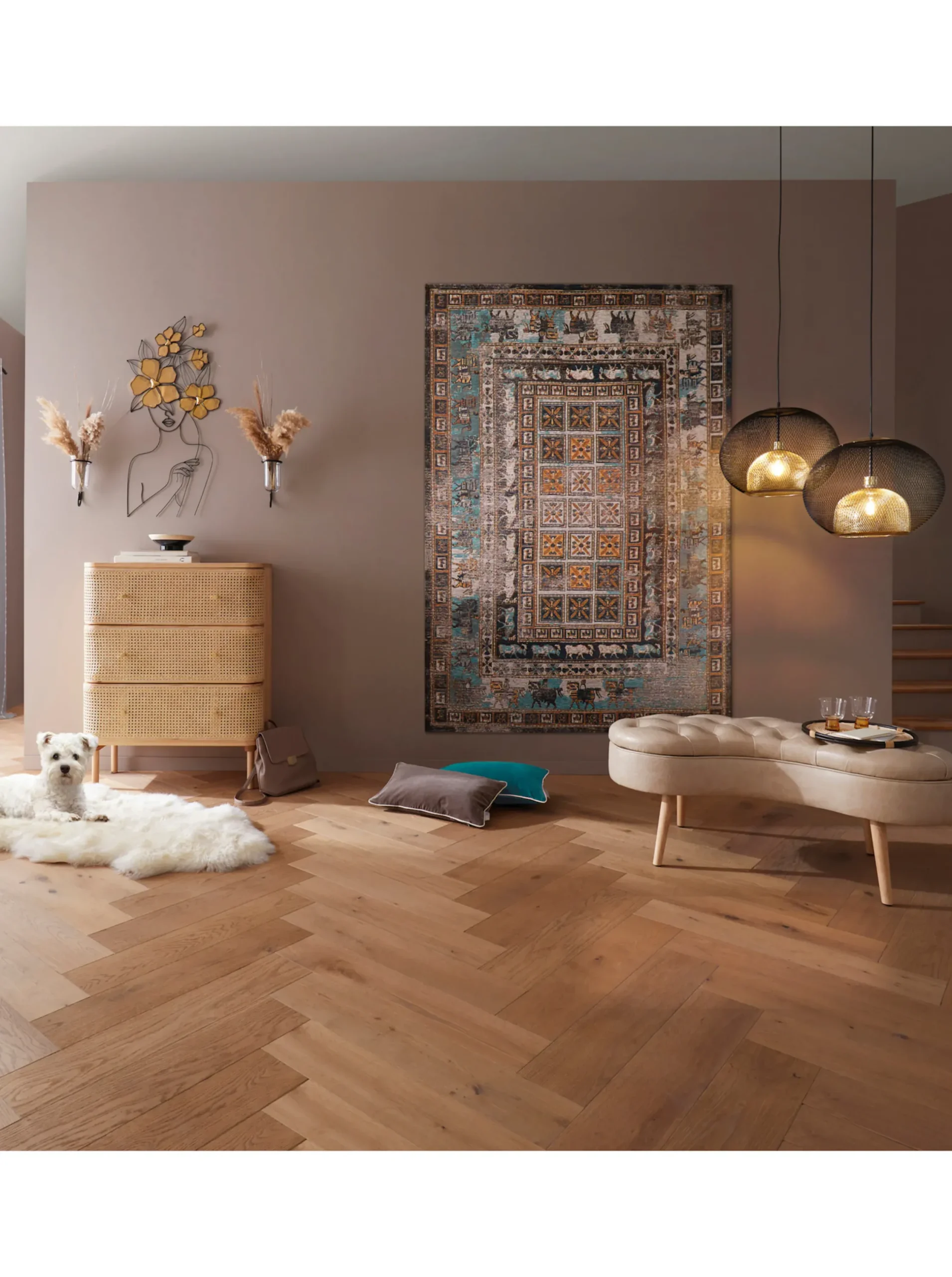 Bänke & Hocker| Bank beige