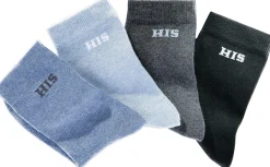 Strümpfe & Socken|H.I.S Basicsocken hellblau,blau,grau,schwarz