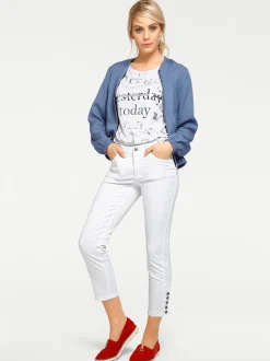 Basics|Hosen|heine Bauchweg-Hose weiß