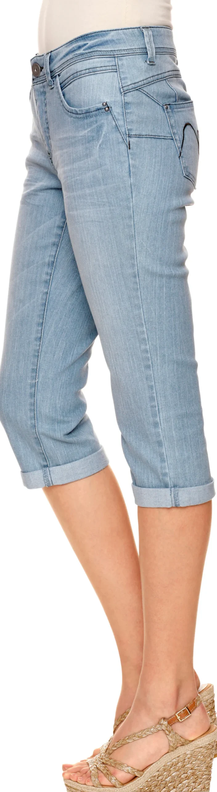 Strandmode|Hosen|heine Bauchweg-Hose bleached