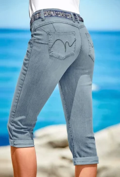 Strandmode|Hosen|heine Bauchweg-Hose bleached