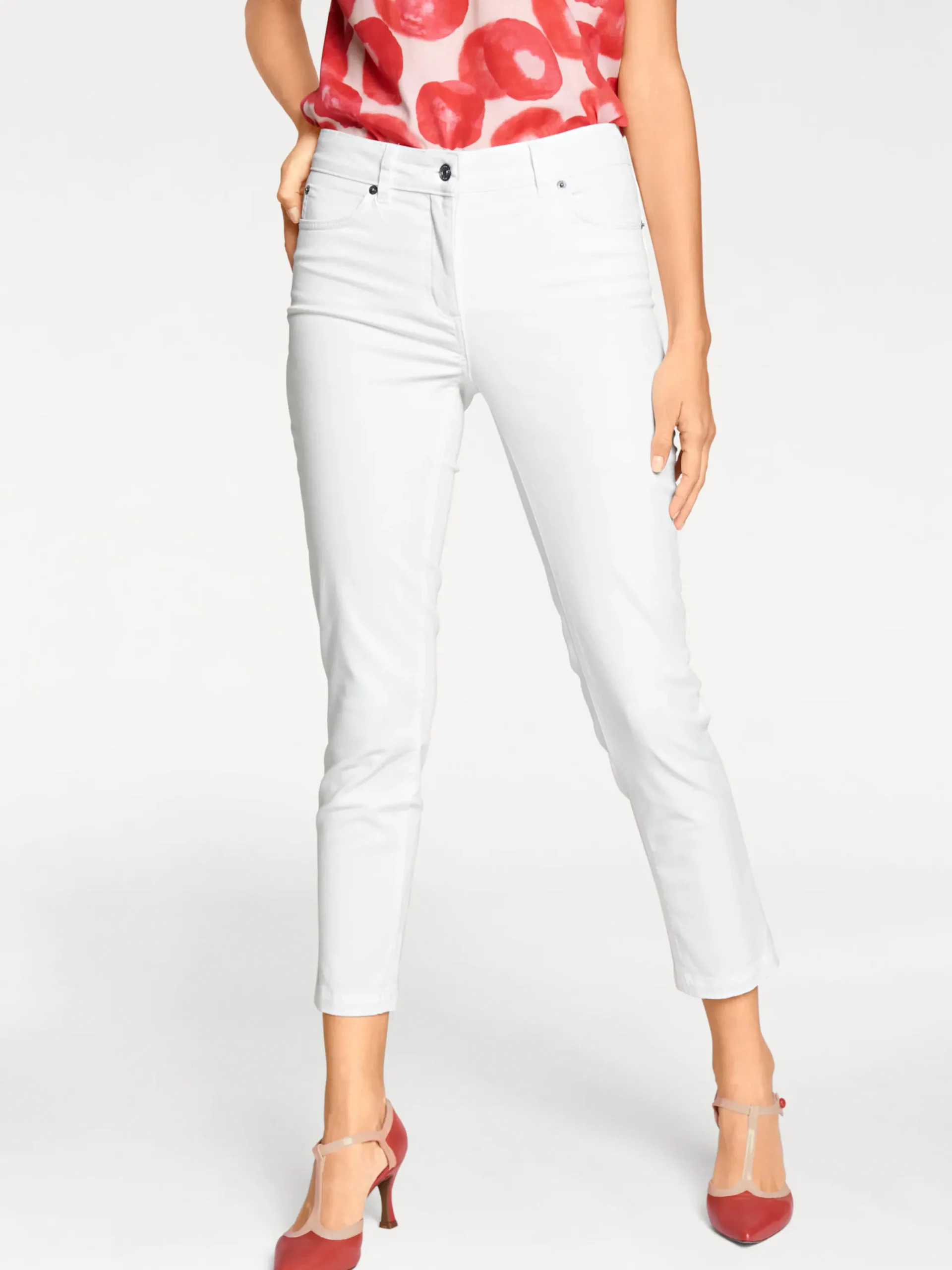 Basics|Jeans|heine Bauchweg-Jeans weiß