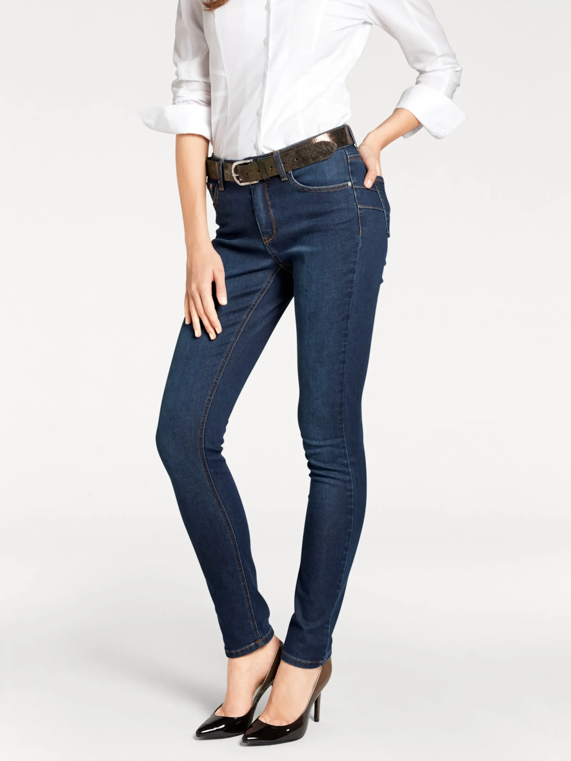 Basics|Jeans|heine Bauchweg-Jeans bluedenim