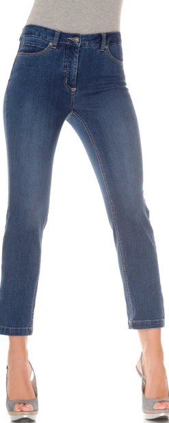 Strandmode|Basics|heine Bauchweg-Jeans bluestone