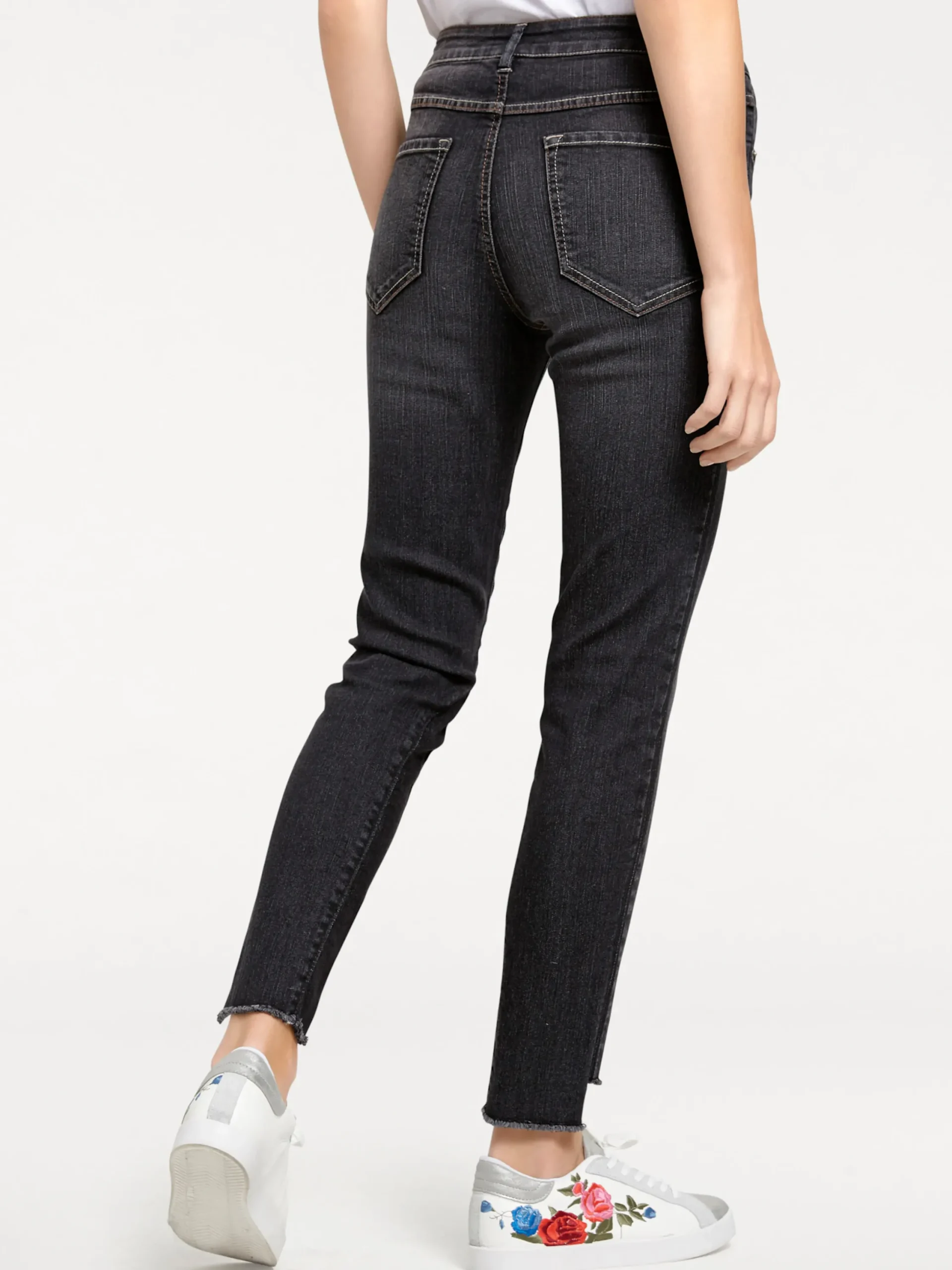 Basics|heine Bauchweg-Jeans blackdenim
