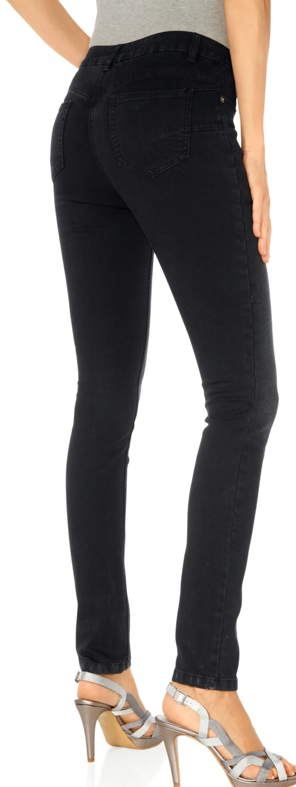 Basics|Jeans|heine Bauchweg-Jeans blackdenim