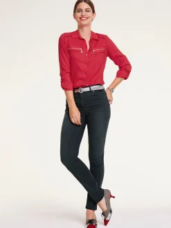 Basics|Jeans|heine Bauchweg-Jeans blackdenim