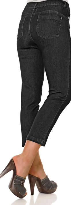Strandmode|Basics|heine Bauchweg-Jeans blackdenim