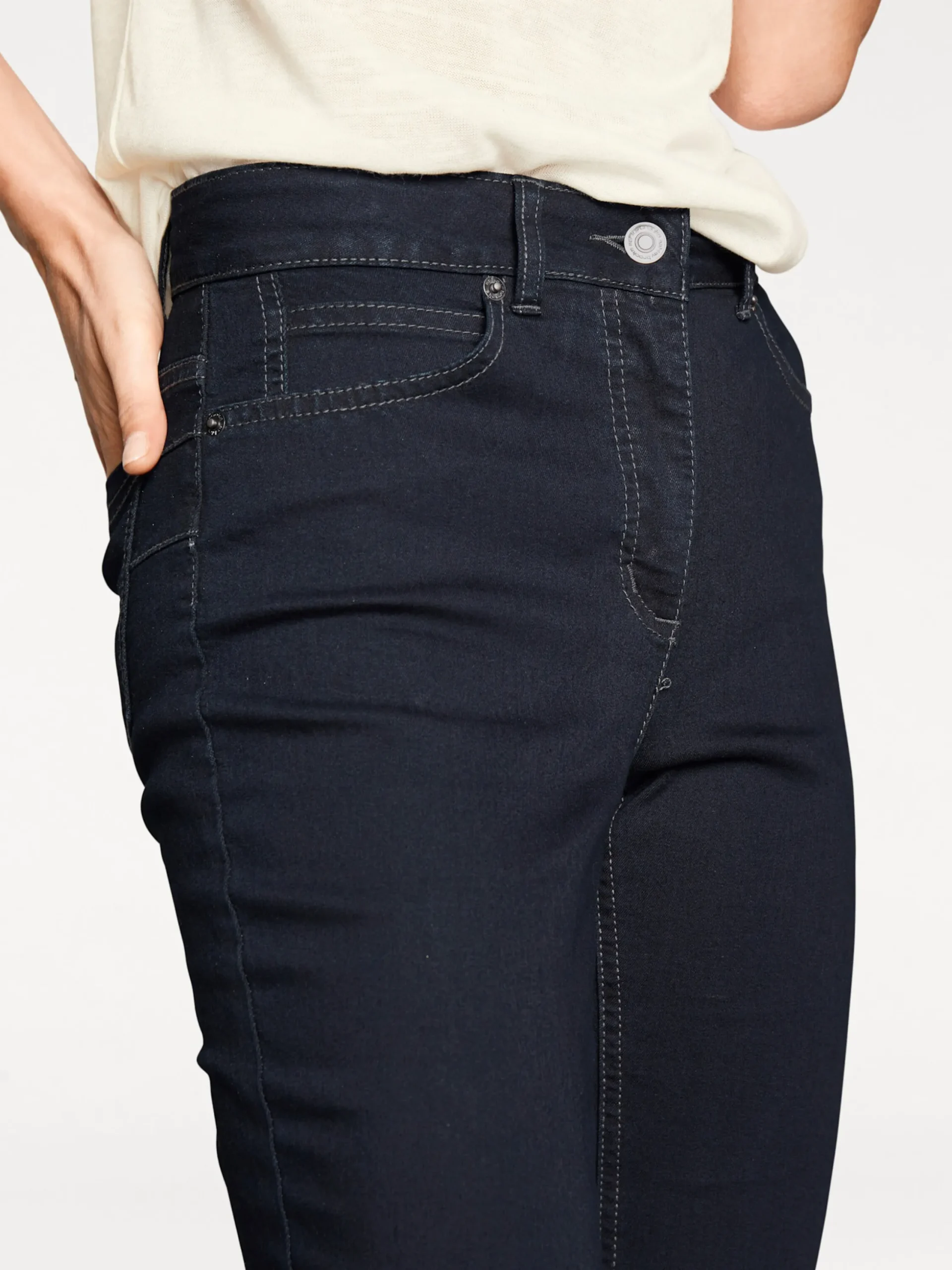 Basics|Jeans|heine Bauchweg-Jeans darkdenim