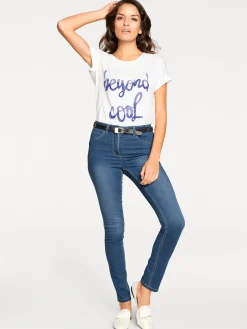 Basics|Jeans|heine Bauchweg-Jeans bluestone