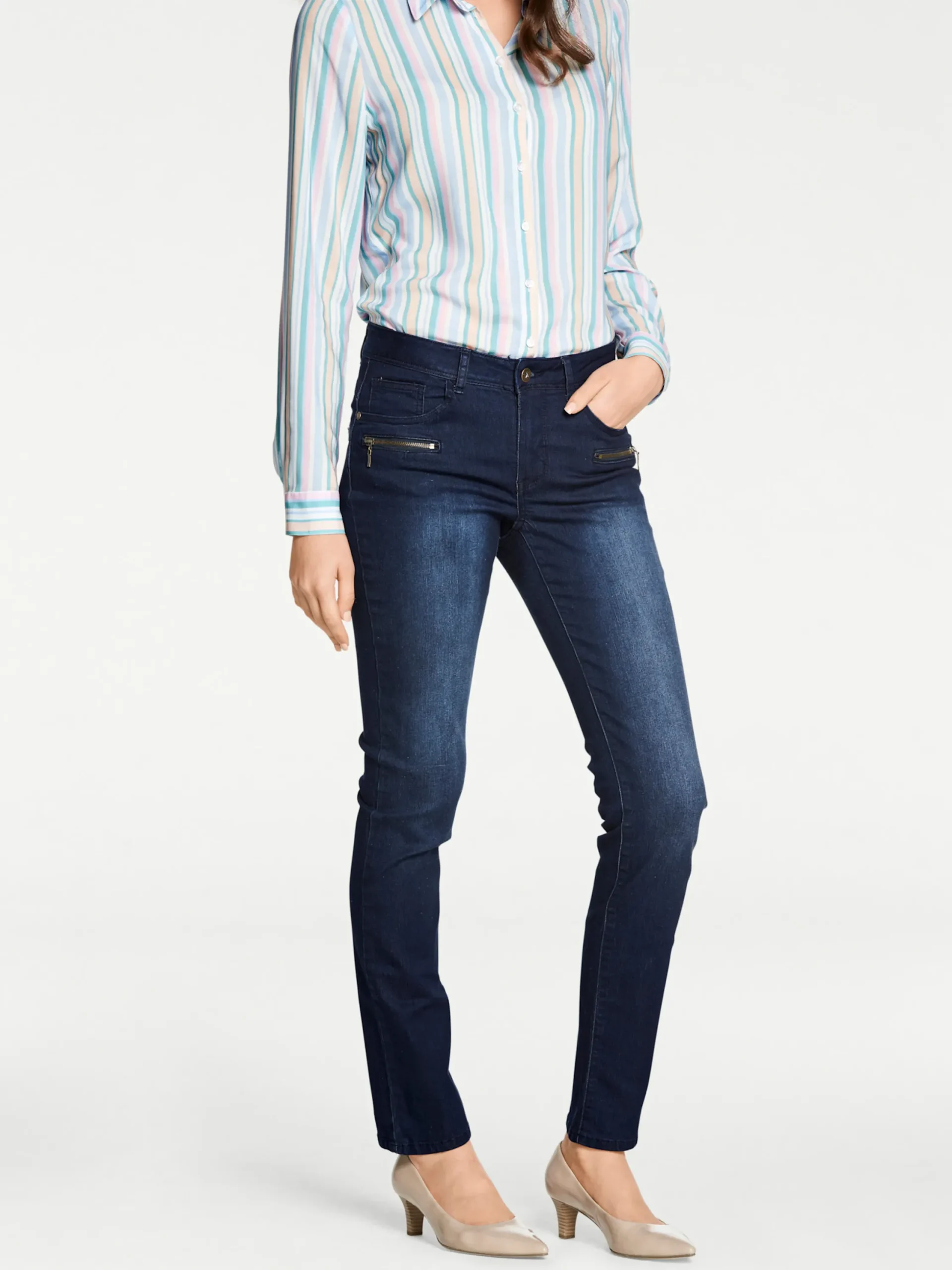 Jeans|heine Bauchweg-Jeans bluedenim