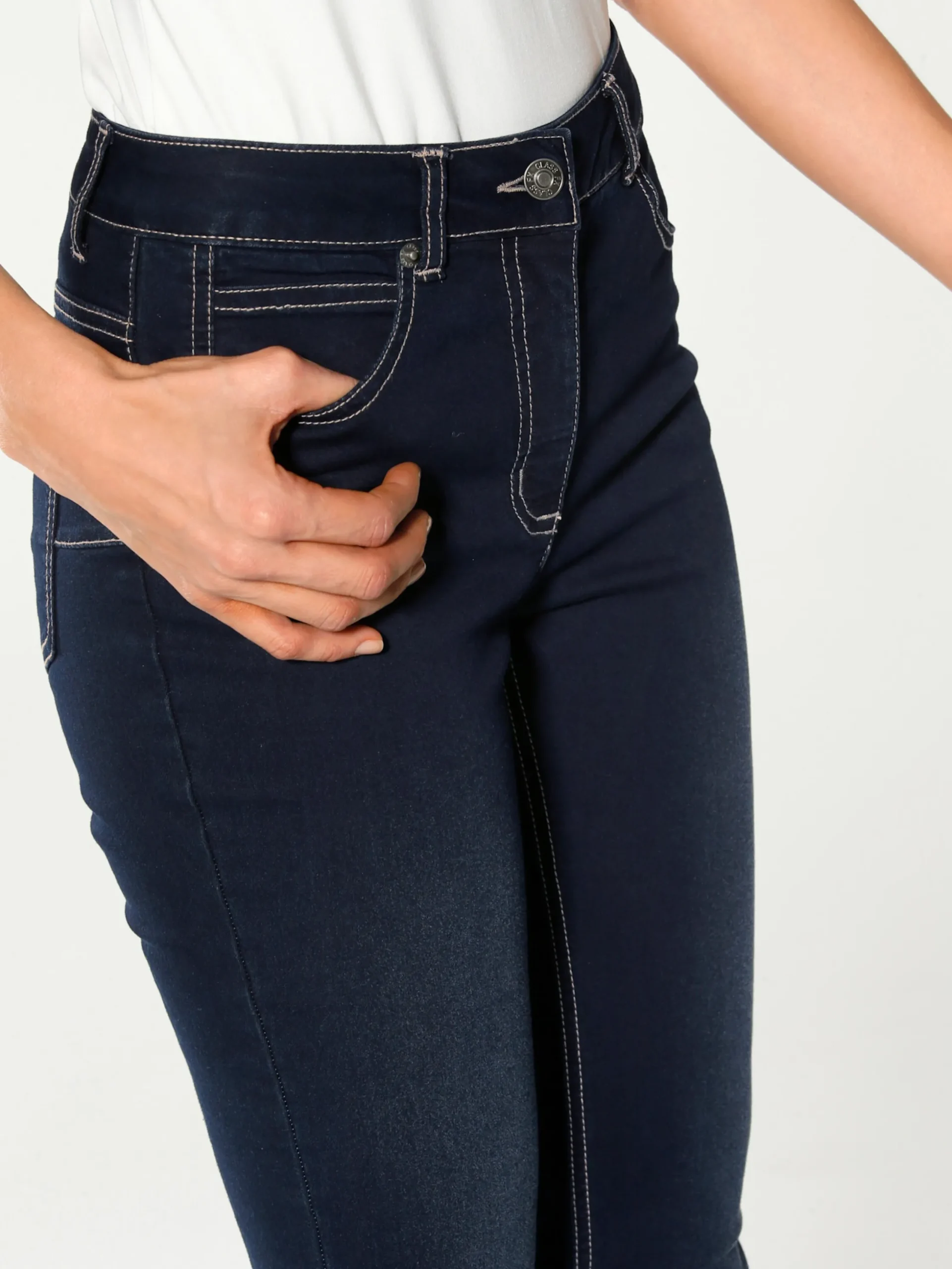 Basics|Jeans|heine Bauchweg-Jeans darkused