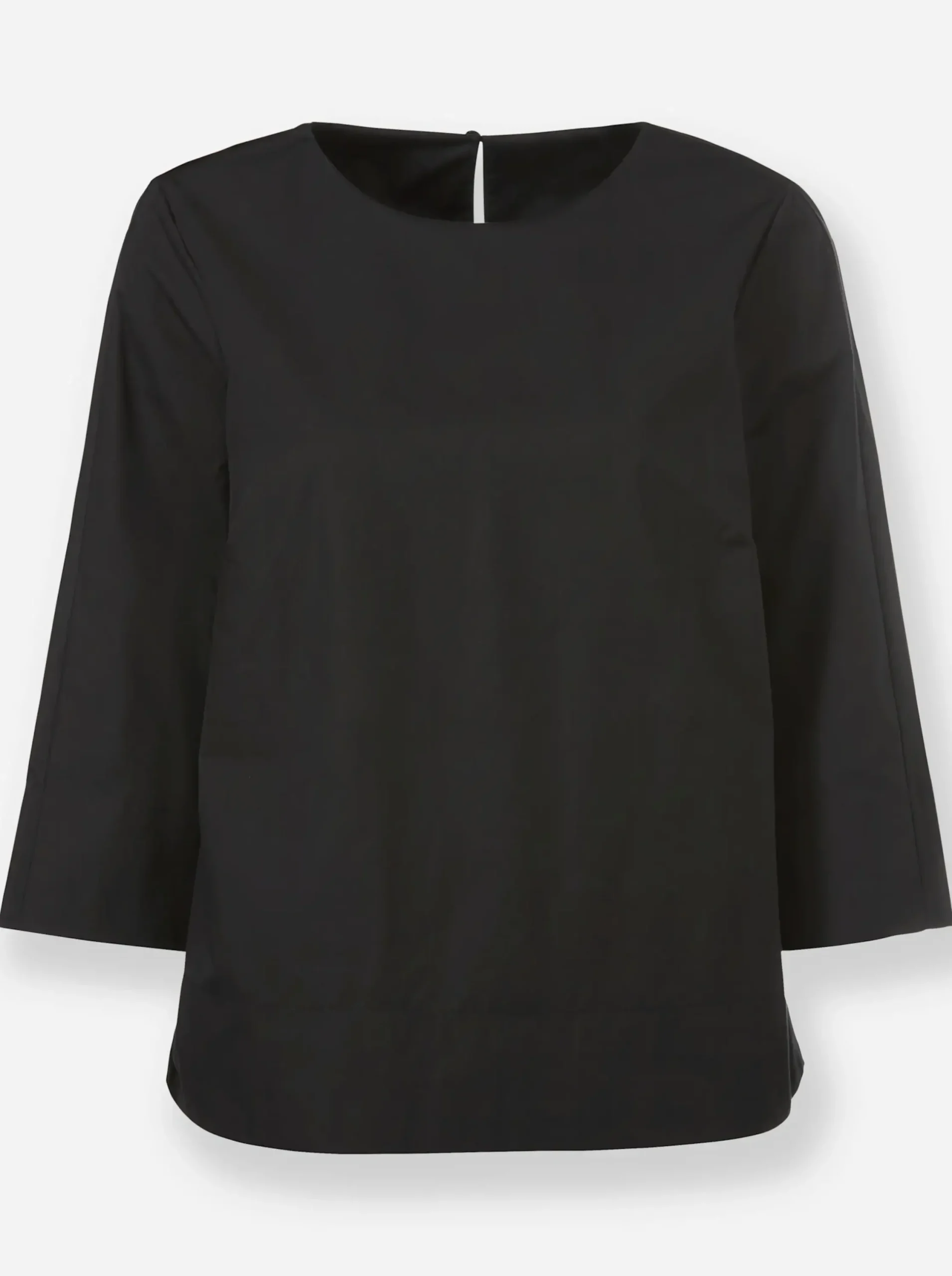 Blusen|Shirts|heine Baumwollbluse schwarz