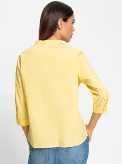 Blusen|heine Baumwollbluse gelb