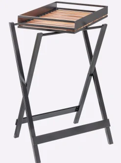 Tische|heine home Beistelltisch schwarz-braun