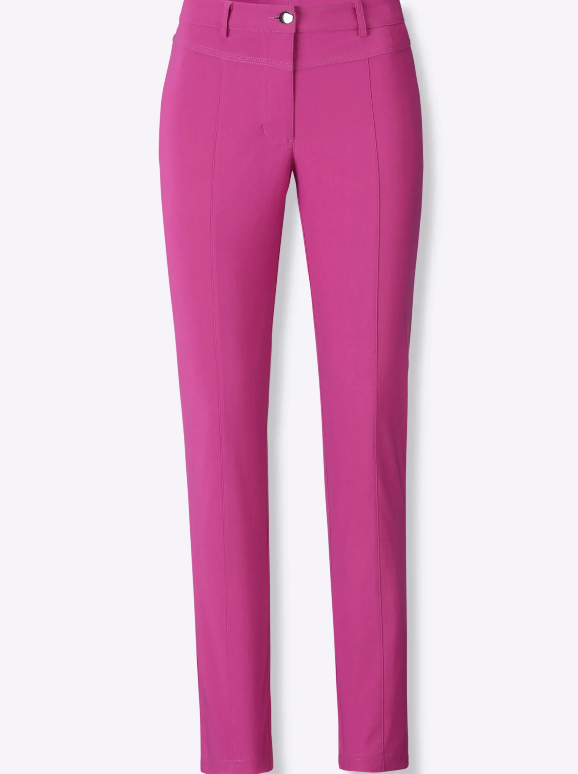 Hosen| Bengalinhose mit aufgesetzten Gesäßtaschen magenta