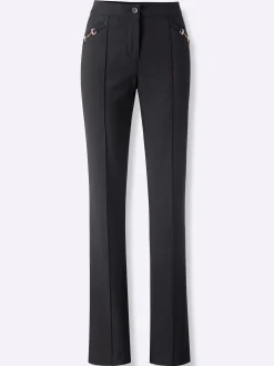 Hosen|heine Bengalinhose mit Biesen schwarz