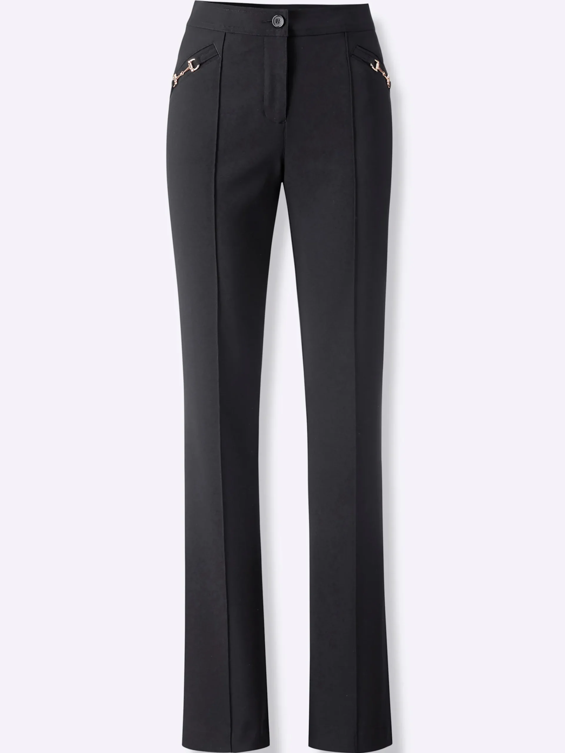 Hosen|heine Bengalinhose mit Biesen schwarz