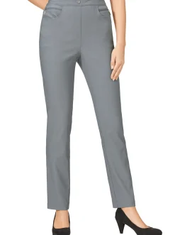 Hosen| Bengalinhose mit Zierreißverschlüssen grau