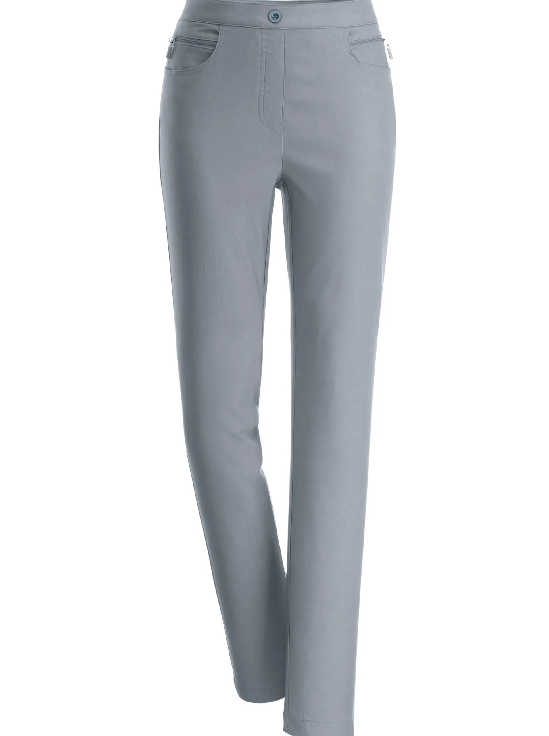 Hosen| Bengalinhose mit Zierreißverschlüssen grau