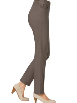 Hosen| Bengalinhose mit Zierreißverschlüssen khaki