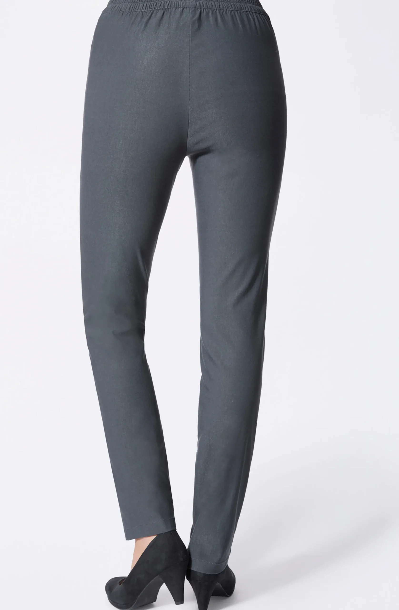 Basics| Bengalinhose mit Zierreißverschlüssen anthrazit