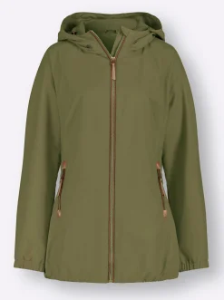 Jacken| Übergangsjacke in Microfaser-Qualität oliv