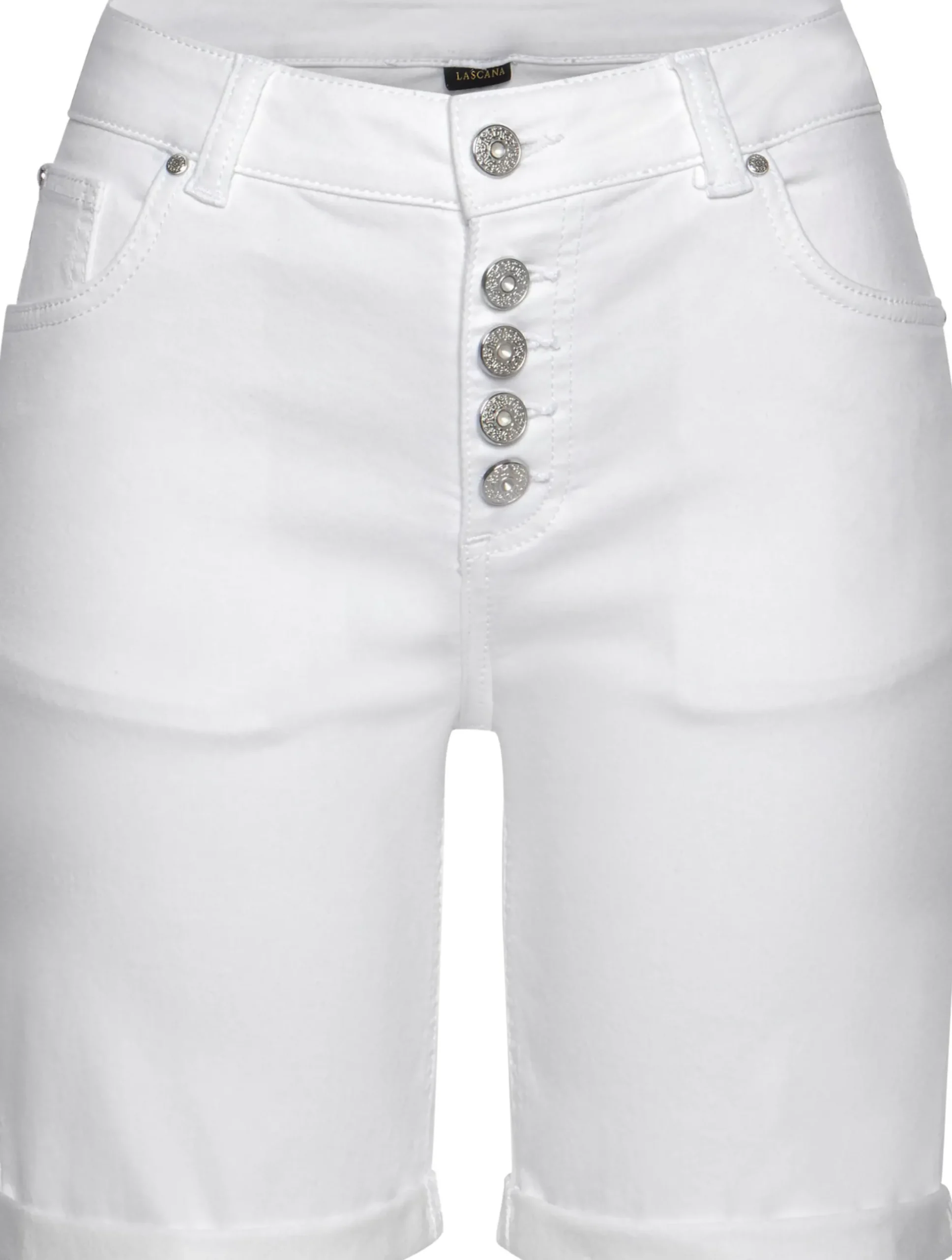 Hosen|LASCANA Bermudas weiß