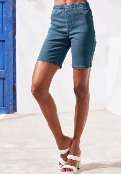 Strandmode|Hosen|Buffalo Bermudas blau