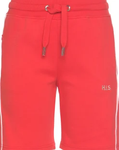 Hosen|H.I.S Bermudas rot