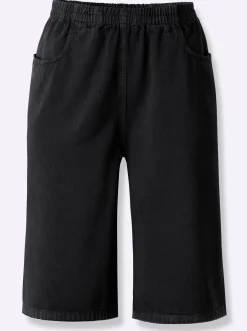 Hosen| Bermudas mit Rundum-Dehnbund schwarz