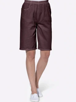 Hosen| Bermudas mit Rundum-Dehnbund beere