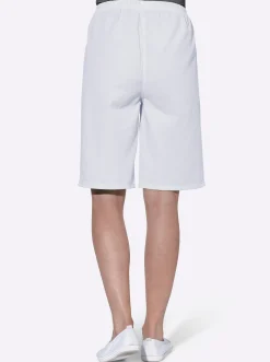 Hosen| Bermudas mit Rundum-Dehnbund weiß