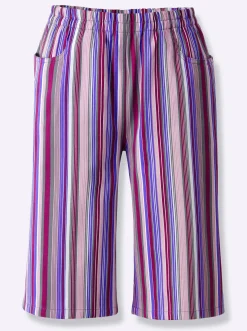 Hosen| Bermudas mit Rundum-Dehnbund beere-gestreift